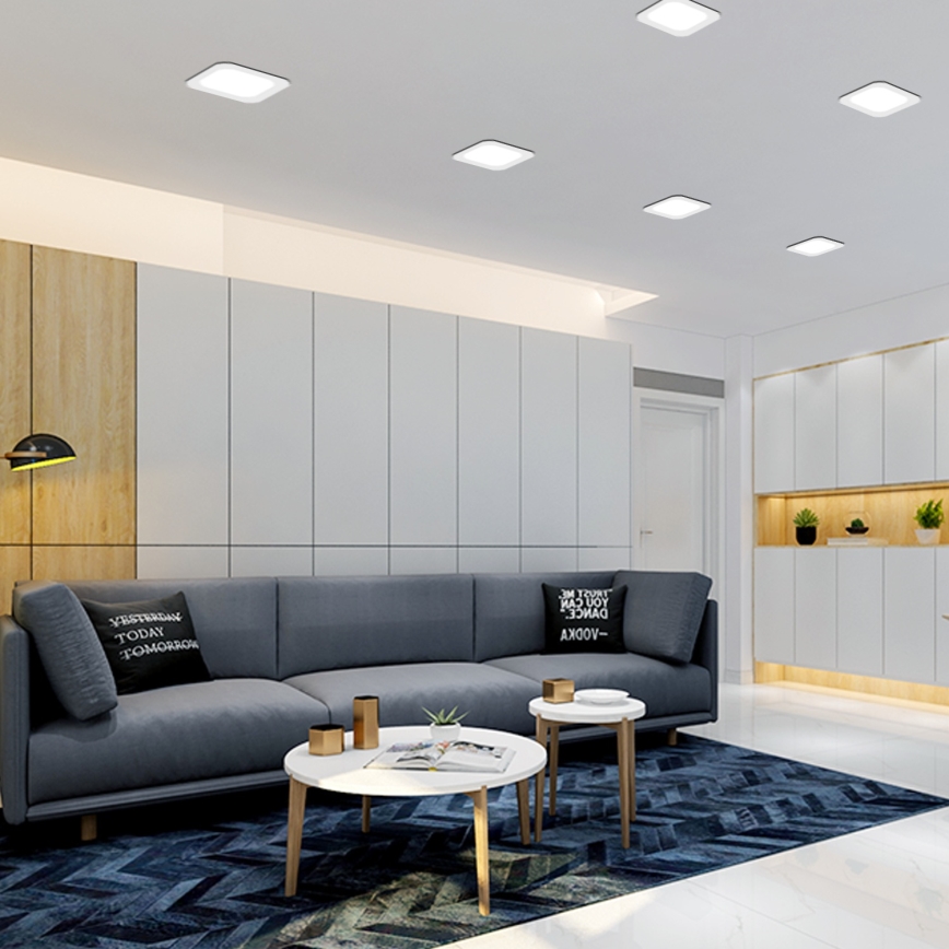 Aigostar - LED recessed ceiling light LED/6W/230V 6500K 12x12 cm white