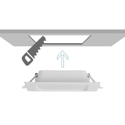 Aigostar - LED recessed ceiling light LED/6W/230V 6500K 12x12 cm white