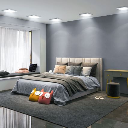 Aigostar - LED Recessed Downlight LED/12W/230V 6500K 17,5x17,5 cm white