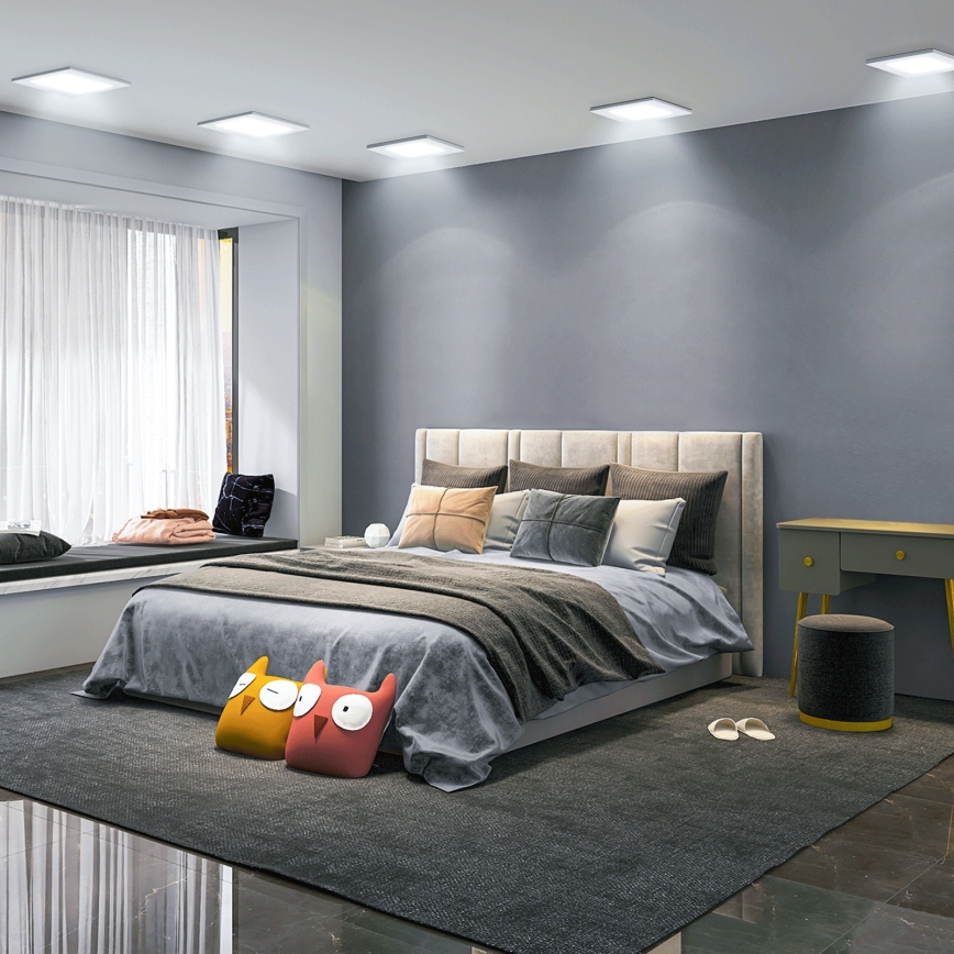 Aigostar - LED Recessed Downlight LED/12W/230V 6500K 17,5x17,5 cm white
