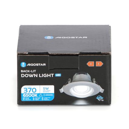 Aigostar - LED Recessed Downlight LED/5W/230V 6500K Ø 8,5 cm white