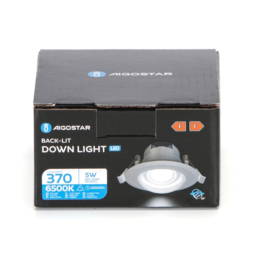 Aigostar - LED Recessed Downlight LED/5W/230V 6500K Ø 8,5 cm white