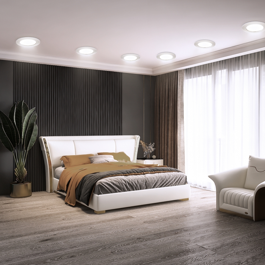 Aigostar - LED Recessed light LED/12W/230V 6500K d. 17,5 cm white