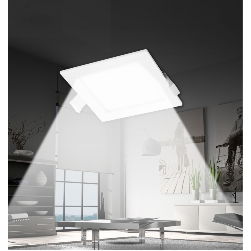 Aigostar - LED Recessed light LED/18W/230V 22x22 cm 4000K white