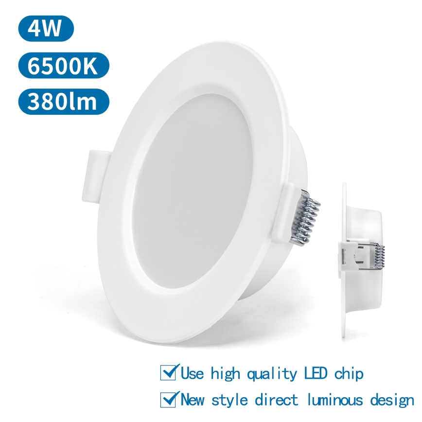 Aigostar - LED Recessed light LED/4W/230V 6500K d. 9,8 cm white