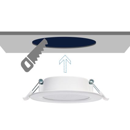 Aigostar - LED Recessed light LED/4W/230V 6500K d. 9,8 cm white