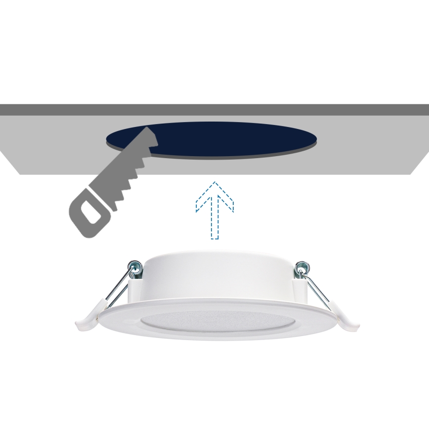 Aigostar - LED Recessed light LED/4W/230V 6500K d. 9,8 cm white