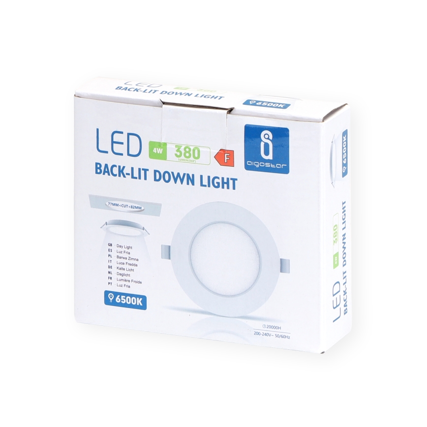 Aigostar - LED Recessed light LED/4W/230V 6500K d. 9,8 cm white