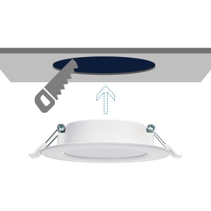 Aigostar - LED Recessed light LED/6W/230V 3000K d. 11,8 cm white
