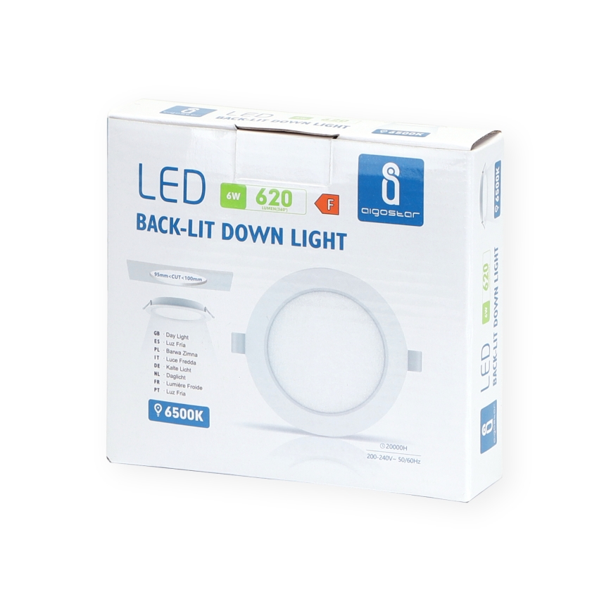 Aigostar - LED Recessed light LED/6W/230V 6500K d. 11,8 cm white