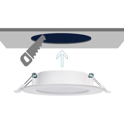 Aigostar - LED Recessed light LED/9W/230V 4000K d. 14,5 cm white