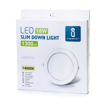 Aigostar - LED Recessed light ULTRATHIN LED/18W/230V 4000K white