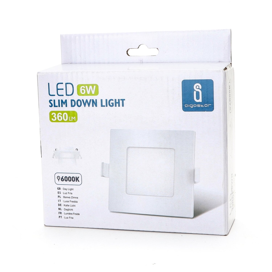 Aigostar - LED Recessed light ULTRATHIN LED/6W/230V 6000K white
