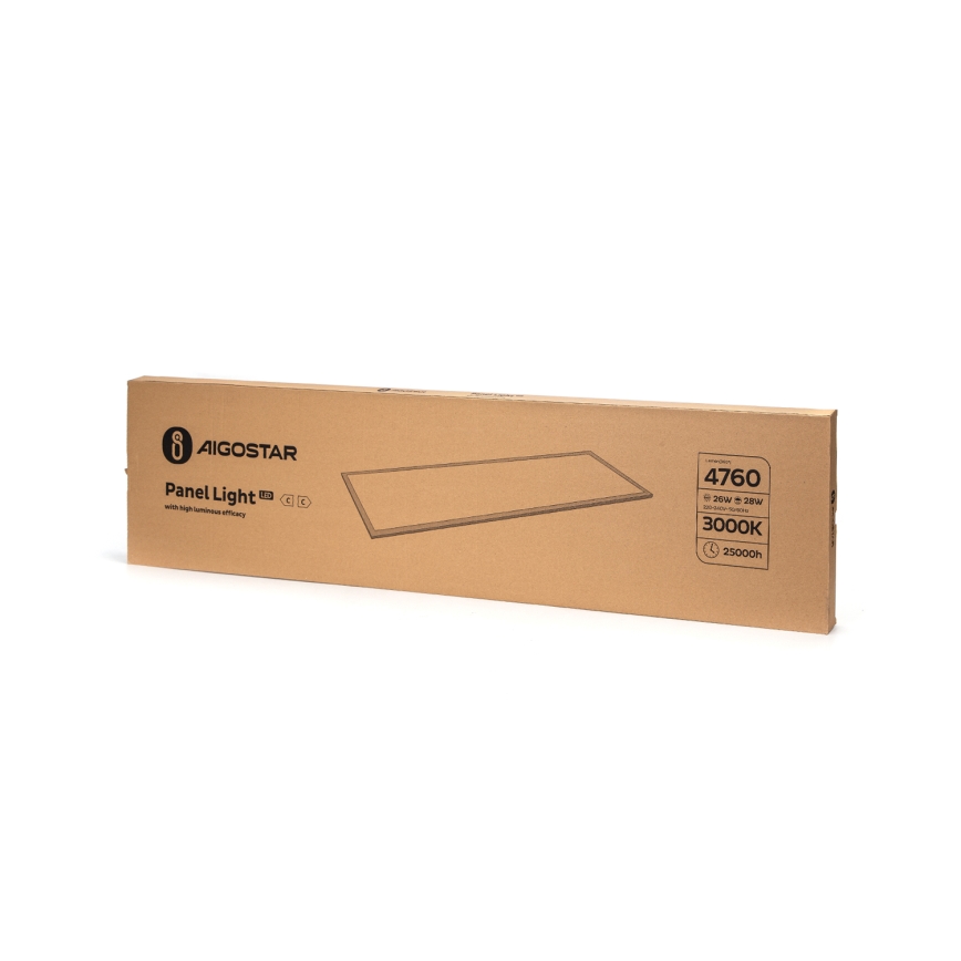 Aigostar - LED Recessed panel LED/28W/230V 120x30 cm 3000K