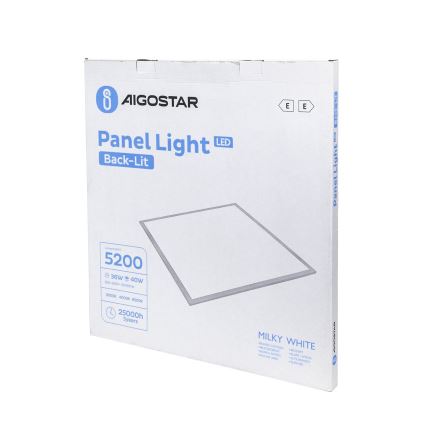Aigostar - LED Recessed panel LED/40W/230V 3000K/4000K/6500K 60x60cm white