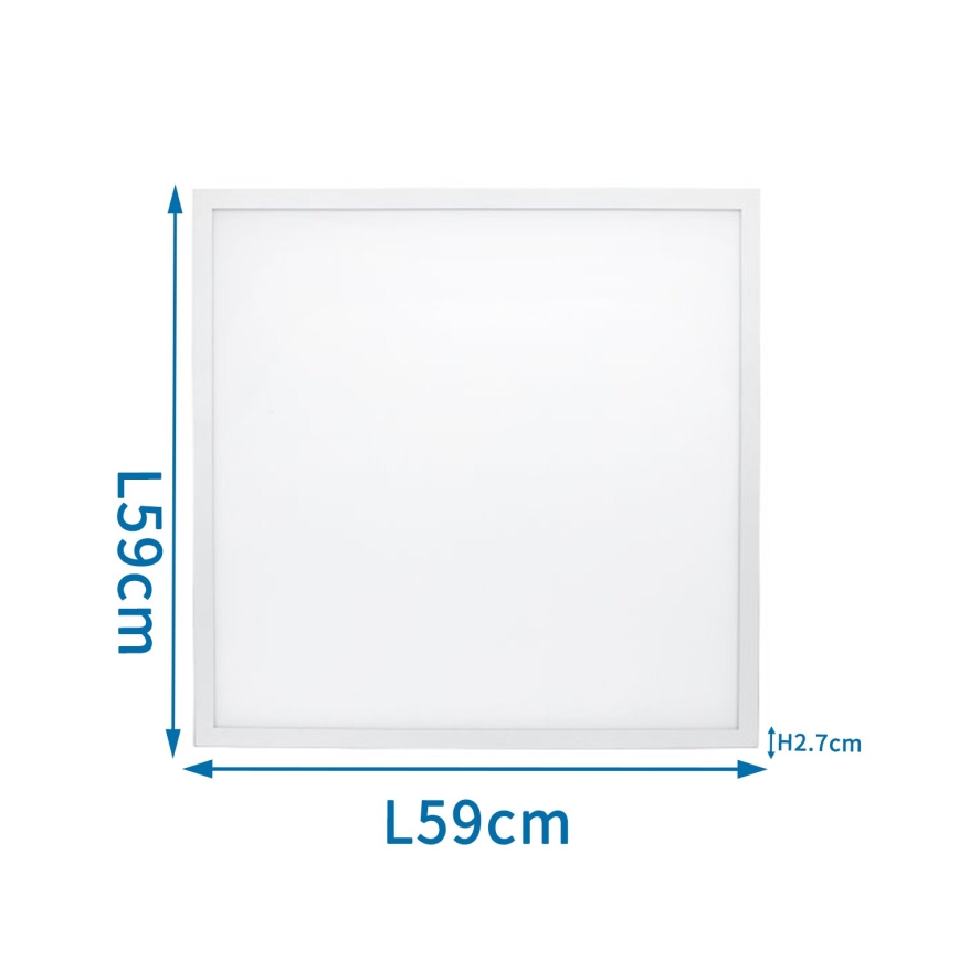 Aigostar - LED Recessed panel LED/40W/230V 3000K/4000K/6500K 60x60cm white