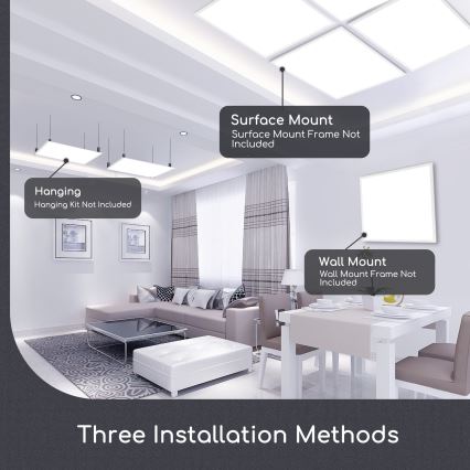 Aigostar - LED Recessed panel LED/40W/230V 3000K/4000K/6500K 60x60cm white