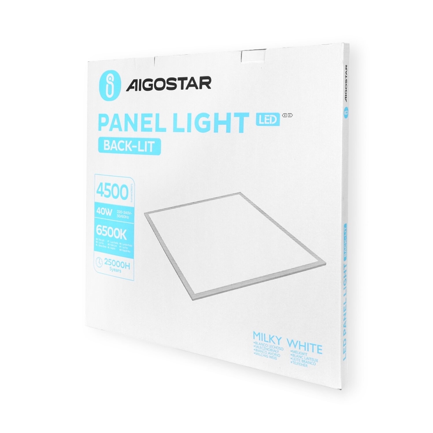 Aigostar - LED Recessed panel LED/40W/230V 6500K 60x60cm white
