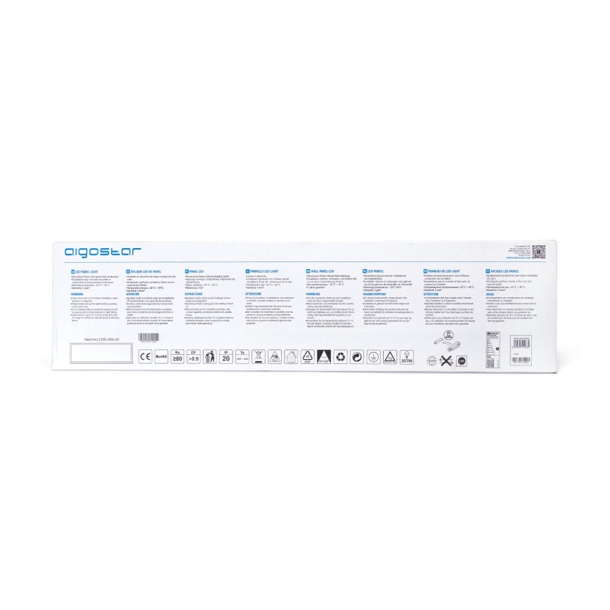 Aigostar - LED Recessed panel LED/50W/230V 6500K 120x30cm white