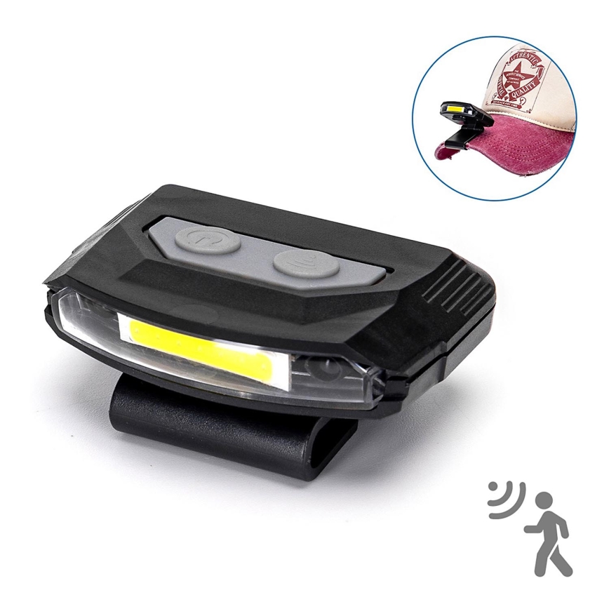 Aigostar - LED Rechargeable dimmable headlamp and sensor LED/1,11W/3,7V