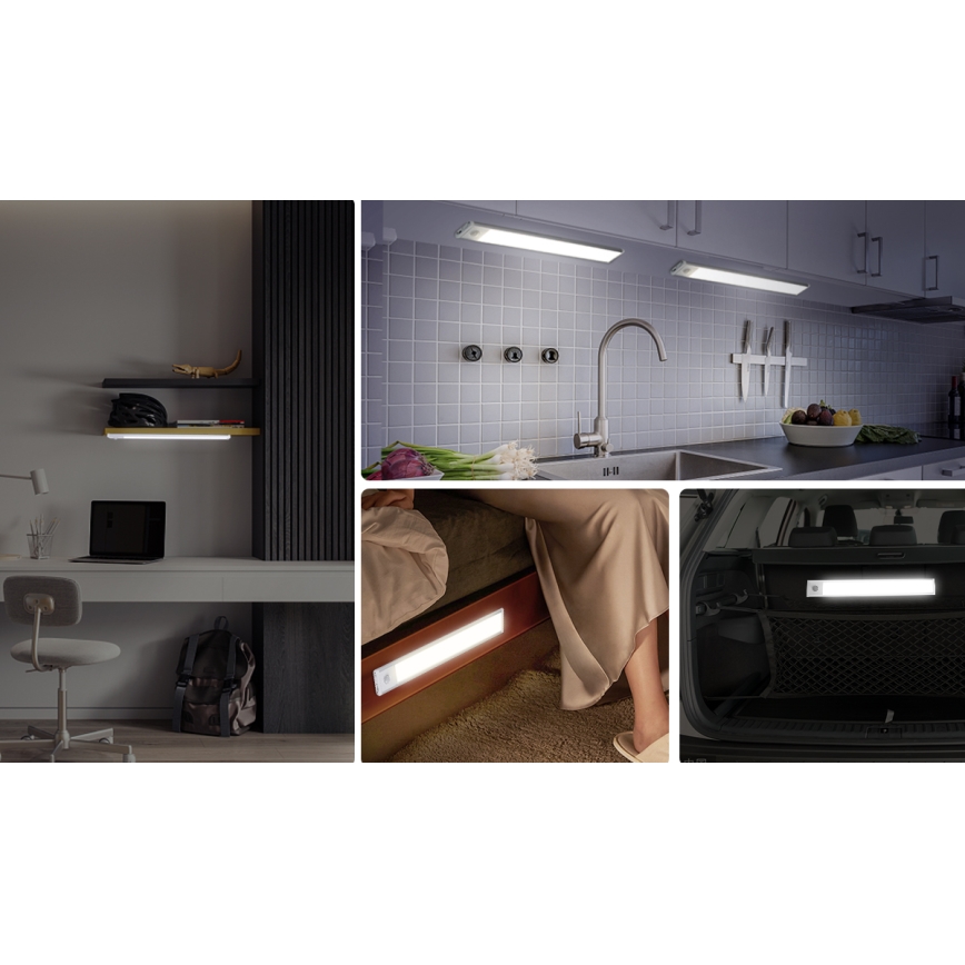 Aigostar - LED Rechargeable furniture lighting with a sensor LED/1,5W/5V 6500K