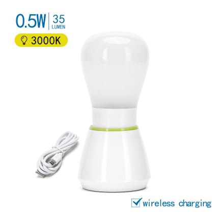 Aigostar - LED Rechargeable night light LED/0,5W/5V 3000K 650mAh