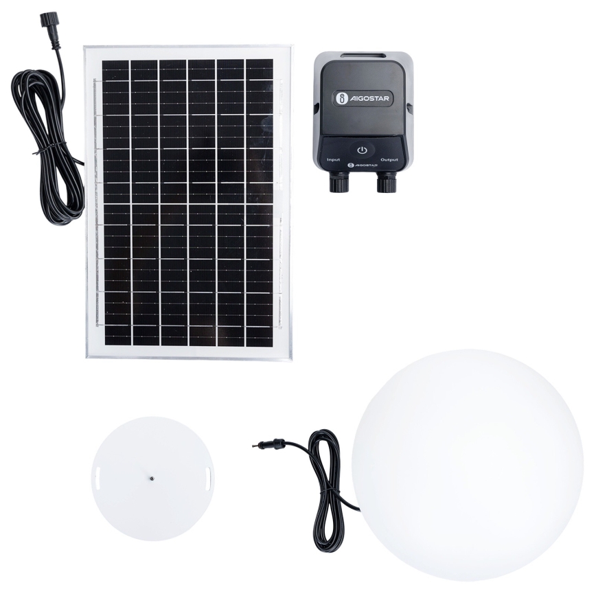 Aigostar - LED RGBW Dimmable Outdoor MESH Lamp, 35W, 3.7V, 4000 mAh, 2700–6500K, IP65, Ø 50 cm + Remote Control