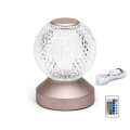 Aigostar - LED RGB Dimmable rechargeable table lamp LED/1W/5V 1800mAh 13,5 cm + remote control
