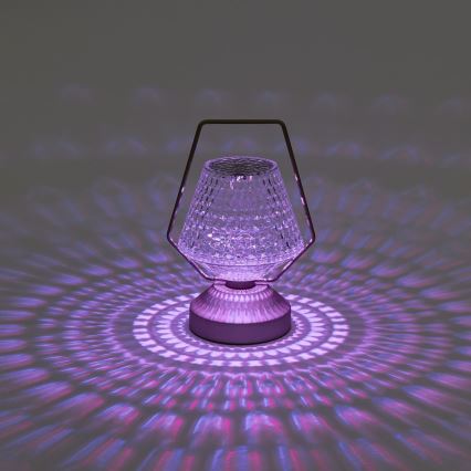Aigostar - LED RGB Dimmable rechargeable table lamp LED/1W/5V 1800mAh 20 cm + remote control