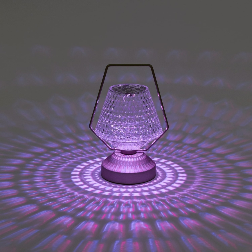 Aigostar - LED RGB Dimmable rechargeable table lamp LED/1W/5V 1800mAh 20 cm + remote control