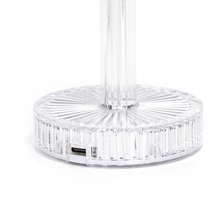 Aigostar - LED RGB Dimmable rechargeable table lamp LED/1W/5V 1800mAh 26 cm + remote control