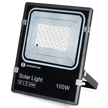 Aigostar - LED RGB Dimmable solar floodlight LED/100W/3,2V IP66 + remote control