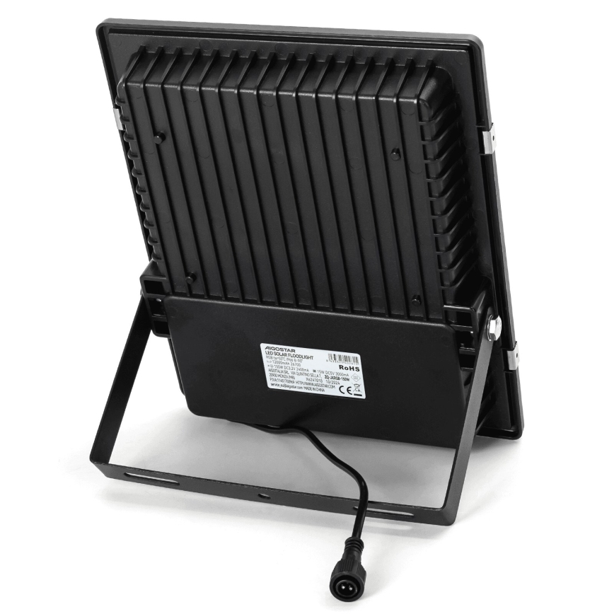 Aigostar - LED RGB Dimmable solar floodlight LED/150W/3,2V IP66 12000 mAh + remote control