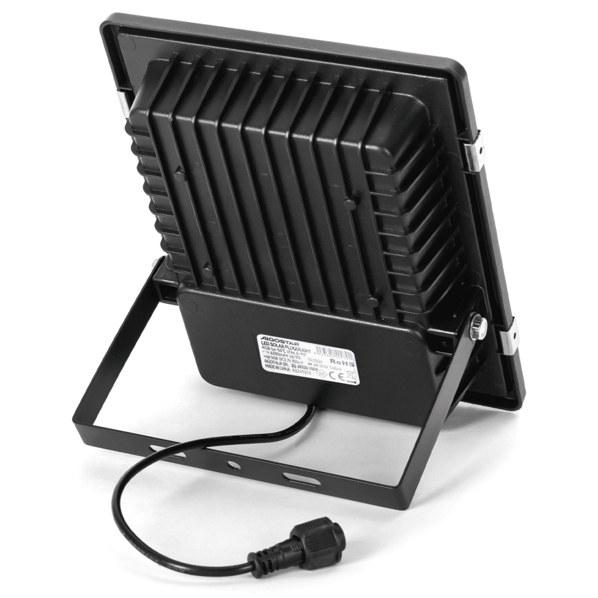 Aigostar - LED RGB Dimmable solar floodlight LED/50W/3,2V IP66 4000 mAh + remote control