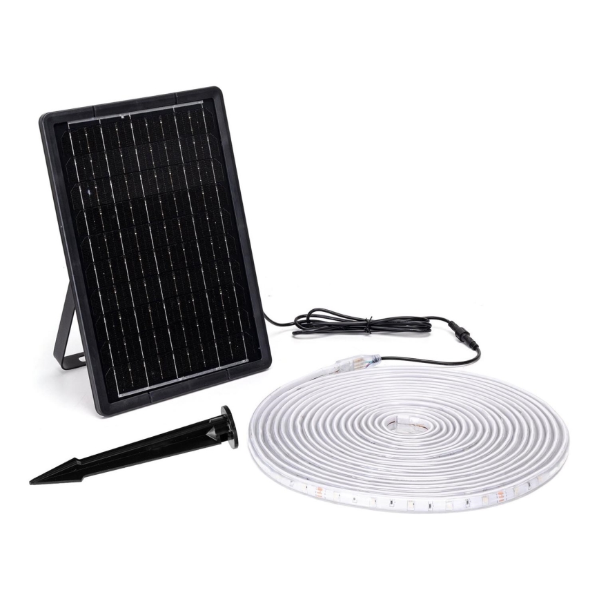 Aigostar - LED RGB Dimmable solar strip LED/10W/3,2V 10 m IP65 8000 mAh + remote control