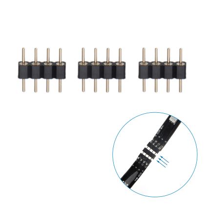 Aigostar - LED RGB Smart Dimmable strip 4x0,5m LED/4,5W/5V Wi-Fi + remote control