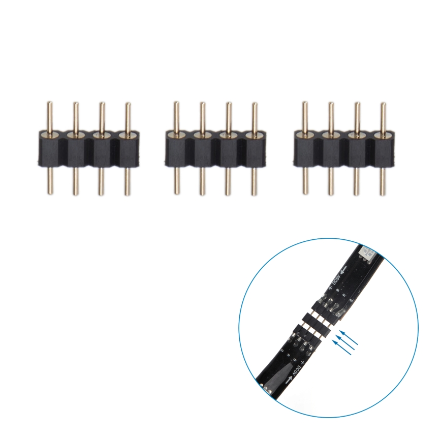 Aigostar - LED RGB Smart Dimmable strip 4x0,5m LED/4,5W/5V Wi-Fi + remote control