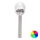 Aigostar - LED RGB Solar lamp LED/0,006W/1,2V 37,8cm matte chrome IP44