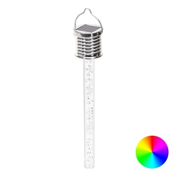Aigostar - LED RGB Solar light LED/0,006W/1,2V chrome IP44