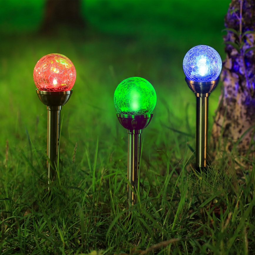 Aigostar - LED RGB Solar light LED/0,08W/2V IP44 200 mAh
