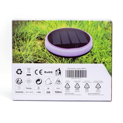 Aigostar - LED RGB Solar light LED/0,6W/3,7V IP65