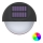 Aigostar - LED RGB Solar wall light LED/1W/1,2V black IP44