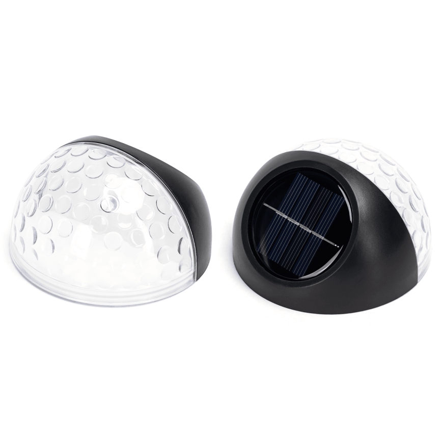 Aigostar - LED RGB Solar wall light LED/2W/1,2V black IP44