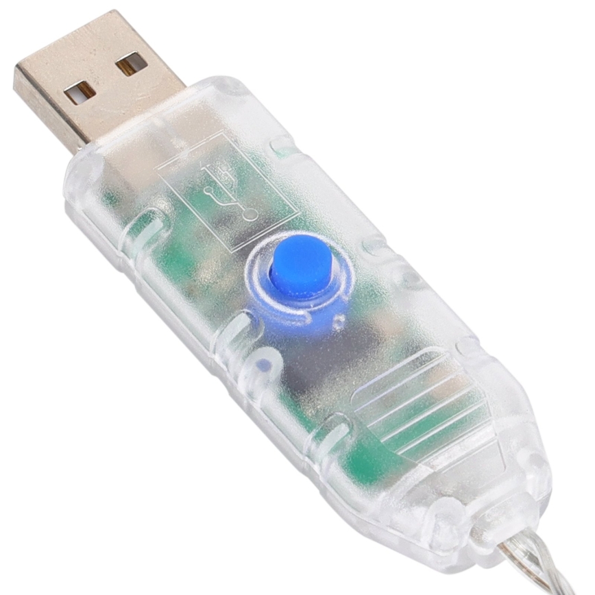 Aigostar - LED RGBIC Decorative string lights 25xLED/5W/USB 10 m multicolor