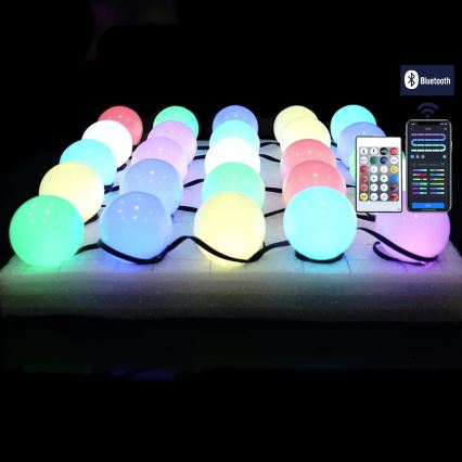 Aigostar - LED RGBIC Decorative string lights 25xLED/5W/USB 5 m multicolor