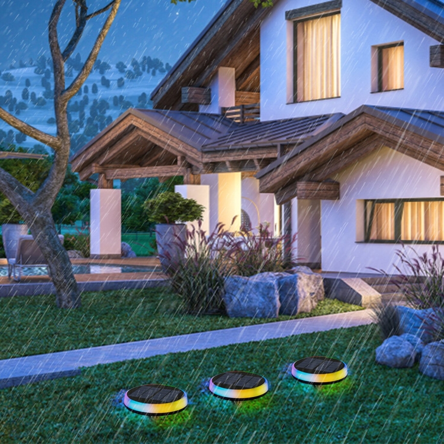 Aigostar - LED RGBIC Solar light LED/0,6W/3,7V IP65