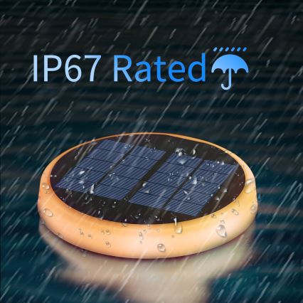 Aigostar - LED RGBIC Solar light LED/0,6W/3,7V IP65