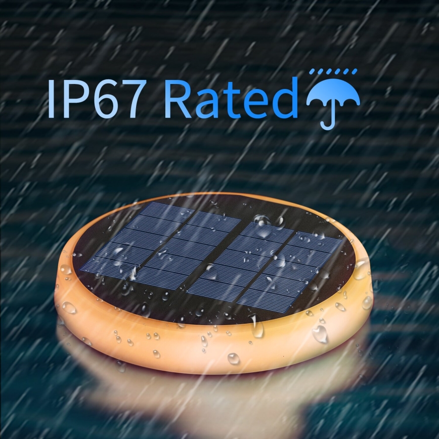 Aigostar - LED RGBIC Solar light LED/0,6W/3,7V IP65