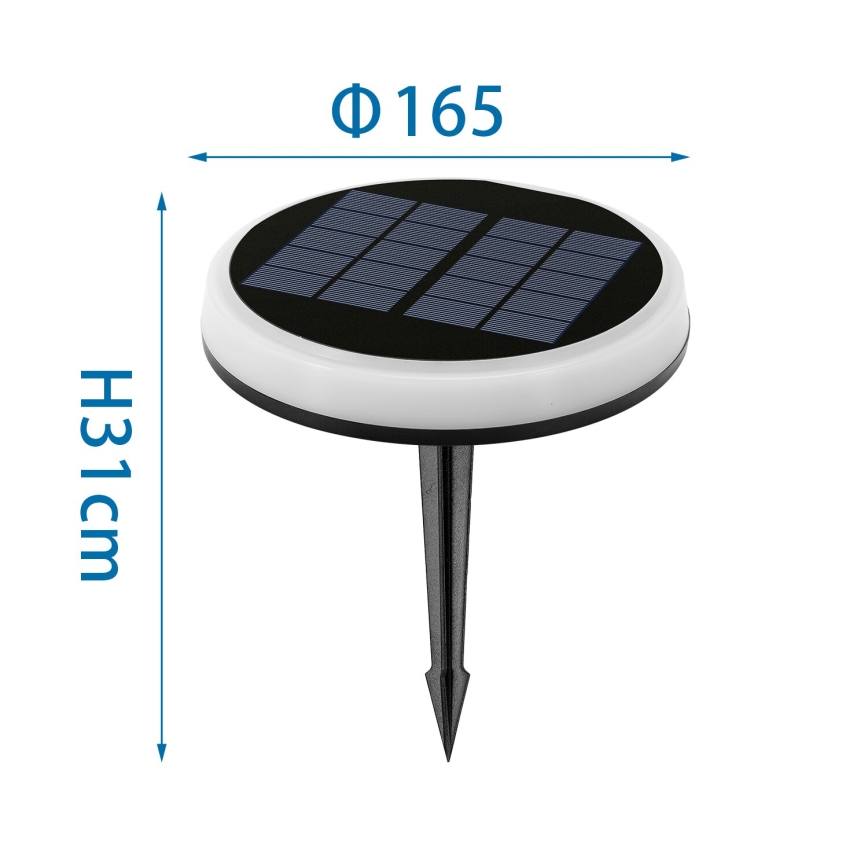 Aigostar - LED RGBIC Solar light LED/0,6W/3,7V IP65