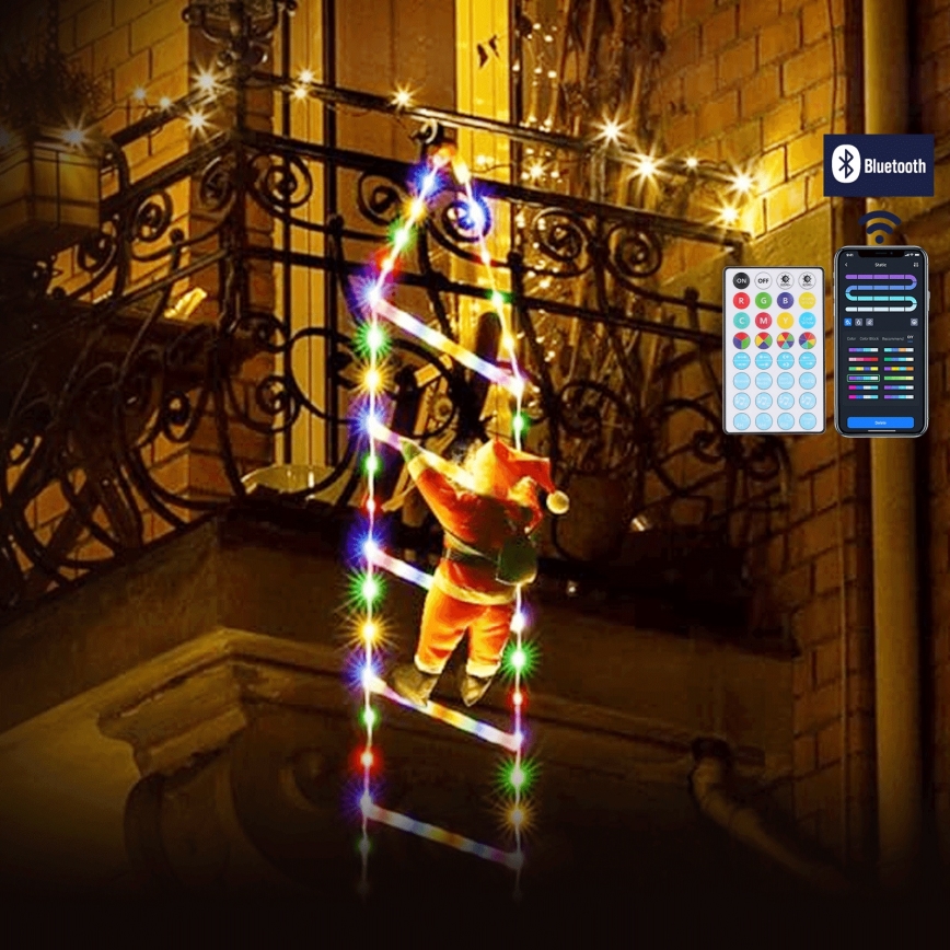Aigostar - LED RGBICW Outdoor Christmas Decoration 150 LEDs/230V 3m IP44 + Remote Control